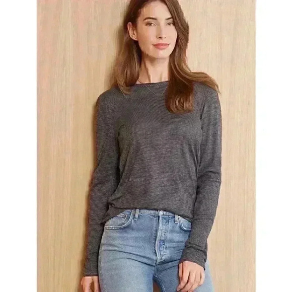 NWT Michael Stars Long Sleeve Crew Neck Size Large - Picture 1 of 7
